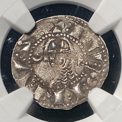二手 NGC-AU 中世紀 十字軍東征時期 第納爾銀幣 錢幣 銀幣 硬幣【奇摩錢幣】2313