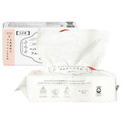 ♥微小市集∞♥現貨/ 日本製 Cotton Labo 100%純棉花一次性洗臉巾100條