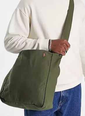 代購Polo Ralph Lauren tote bag in olive green軍裝風休閒斜背包郵差包