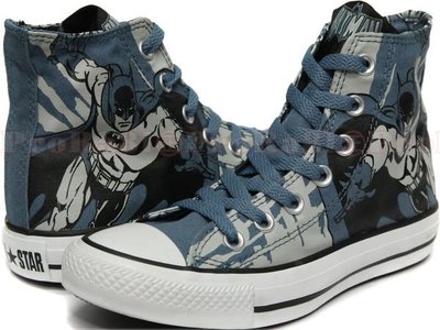 Converse 1111U170258 塗鴉高統帆布鞋(蝙蝠俠系列)/NG商品/鞋子有黃斑和不耐穿的問題/ 141C