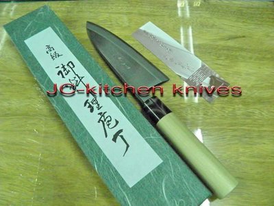 日本-藤次郎-白紙鋼 日式魚刀 165m/m 會銹