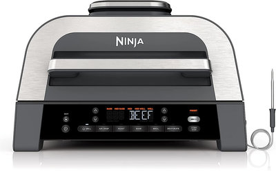 美國代購Ninja DG551 Indoor Grill 6合1多功能烤架空氣炸鍋110v-Princess可可