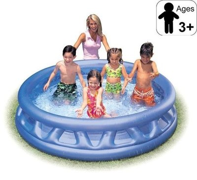 美國名牌INTEX Soft Side Pools 兒童游泳池 188*46公分,不含打氣筒;家庭泳池/充氣浴缸,大水桶