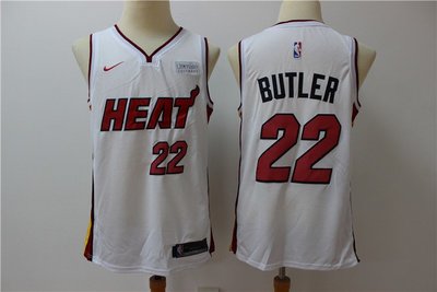 吉米·巴特勒 (Jimmy Butler)NBA邁阿密熱火隊 球迷版 白色 球衣 22號