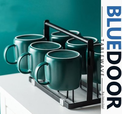 BlueD_ 馬克杯 茶杯 六入 水杯架 收納架 瀝水架 瀝乾架 杯具 北歐風 創意設計裝潢 新居入遷 網美風 IG款