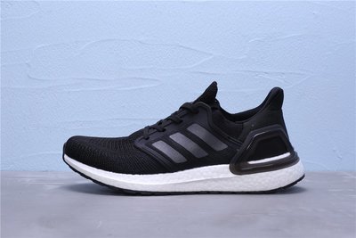 Adidas Ultra BOOST 20 黑白 針織 透氣 休閒運動慢跑鞋 男女鞋 EF0701