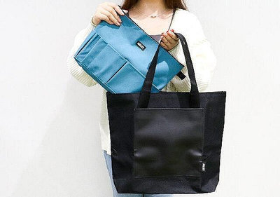 《瘋日雜》243日本雜誌 MonoMax附錄AIGLE 大口袋手提單肩托特包購物袋通勤 藍色拉鍊包中包小物收納筆插二件組