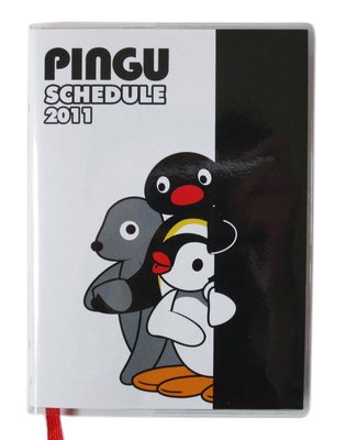 【卡漫迷】出清 2011年 收藏 Pingu Pinga 企鵝 行事曆 ㊣版 企鵝家族  日誌本 Agenda 記事本