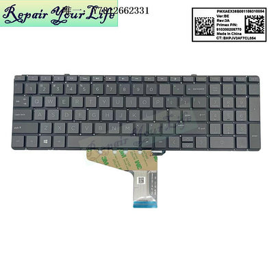 電腦零件HP/惠普 X360 Spectre 幽靈 15-CH 15T-CH000 TPN-Q200背光鍵盤US筆電配件