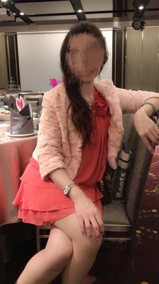 XING專櫃品牌嫩橘雪紡洋裝/蛋糕裙