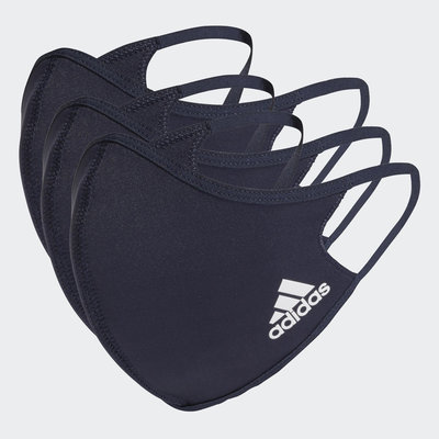 ☆現貨屋☆ Adidas 運動口罩 HF7046 深藍 三入 M O 2XO 非醫療用 可水洗可重複使用