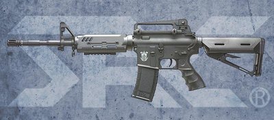 【BCS武器空間】SRC SR4 ST-ALPHA 黑色 進化運動版電動槍 電槍 BB槍 長槍-SRCGE-1601