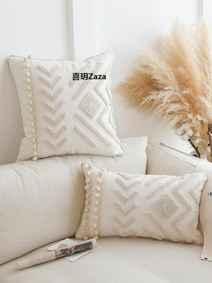 新品蔓越家 日式簡約文藝民宿風棉麻抱枕抱枕套含芯客廳沙發靠墊靠枕