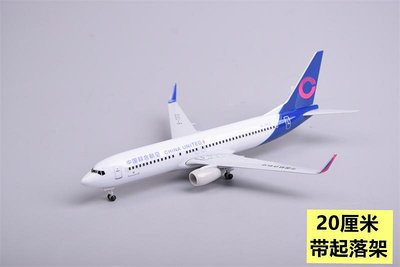 飛機模型飛機模型彩繪機航模飛模20cm合金客機民航仿真47cm樹脂B737-800