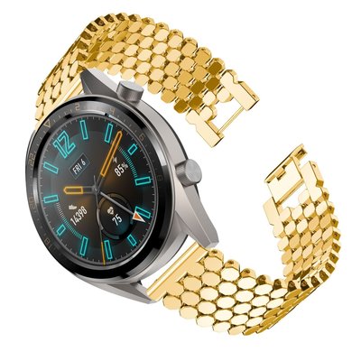 100％原廠手錶配件 華為手錶watch 新gt錶帶鋼帶gt2新 46mm gtr 運動個性時尚腕帶Magic 2智能腕帶不銹鋼 wat