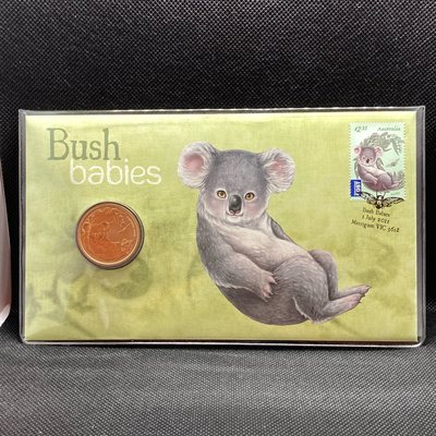 澳洲 2011年 無尾熊寶寶「郵幣款」/ 伯斯鑄幣廠發行 PNC 紀念幣 原生動物 灌木叢 Bush硬幣 郵票 錢幣 特殊幣 彩色硬幣 澳大利亞