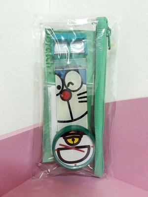 哆啦a夢 笑臉塑膠錶帶 手錶 綠色款（絕版品）