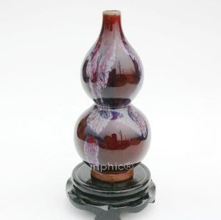 INPHIC-ZF-H103 景德鎮 陶瓷器 鈞瓷窯變葫蘆花瓶 工藝品 收藏 裝飾擺飾
