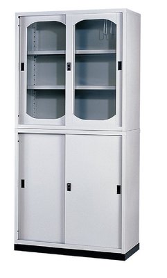 高級鋼製鐵櫃 公文鐵櫃 上下3層式 鐵拉門公文鐵櫃（9）屏東市 廣新家具行