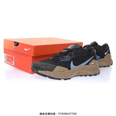 Nike Pegasus Trail 3“網織黑藍沙漠灰”馬拉松飛馬慢跑鞋 DM6161-010 男女鞋