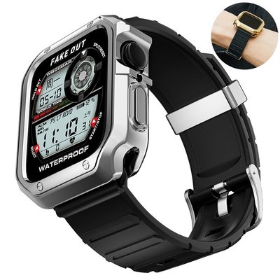 森尼3C-TPU錶殼+錶帶Apple Watch 40毫米 44毫米 42毫米38毫米iWatch 6 5 4 3 SE軟矽膠配件-品質保證