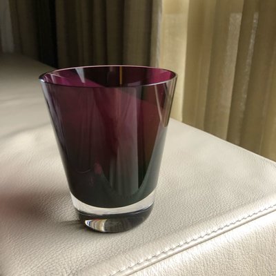 [熊熊之家3]保證正品 法國Baccarat巴卡拉 紫色 水晶杯
