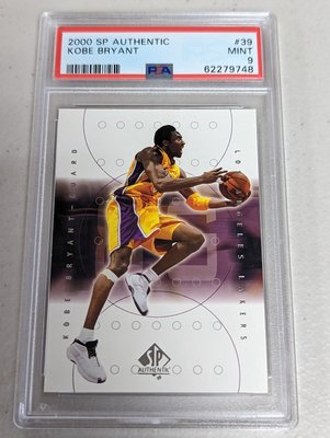 2000-01 SP Authentic #39 Kobe Bryant PSA9