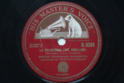 《La golondrina 燕子 》78轉 10吋 蟲膠唱片 電木唱片