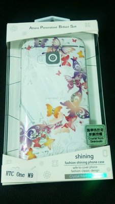 周年慶優惠-HTC M9 施華洛世奇水鑽 彩蝶 鑽殼【透明】手機套 手機殼 保護殼 保護套