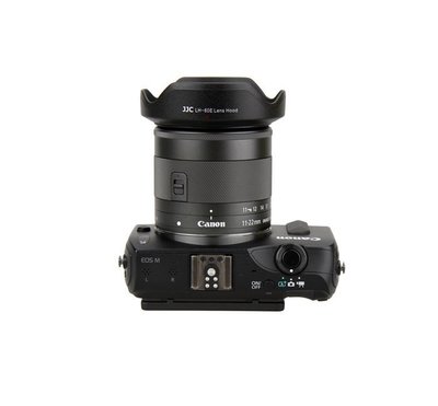 JJC佳能Canon副廠EF-M 11-22mm f/4-5.6 IS STM相容原廠Canon遮光罩EW-60E遮光罩