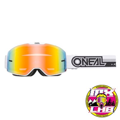 𝕸滑胎實驗室𝖃 ONeal® B-20 Goggle Proxy 白/黑 美國 護目鏡 電鍍片