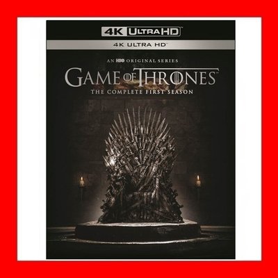【4K UHD】冰與火之歌：權力遊戲 第一季 UHD 四碟外紙套限定版(台灣繁中字幕)Game of Throne