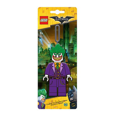 正版 LEGO樂高 樂高蝙蝠俠電影 蝙蝠俠 小丑 人偶造型行李吊牌 小丑行李吊牌 掛飾吊飾 COCOS LG287