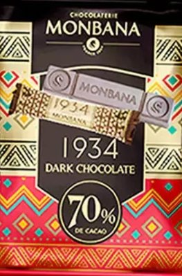 【多件優惠】Monbana 1934 70% 迦納 黑巧克力條 200公克 200g 好市多 代購 COSTCO