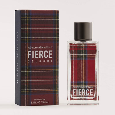 【Abercrombie&Fitch】【A&F】AF經典男款香水《FIERCE》節日格紋限定版 F03201225-06