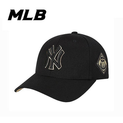【現貨】MLB專柜正品NY帽子LA大標硬頂棒球帽洋基隊男女鴨舌帽ins韓版代購