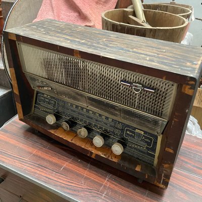阿公的舊情人 古董 MARUFUKU Allwave 真空管 收音機 電台