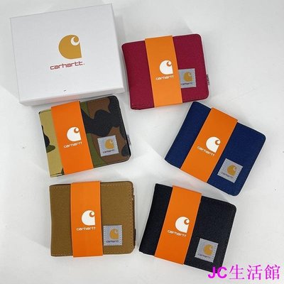日本Carhartt潮牌 短版錢包  防水布料結實耐用帆布錢包 男女通用錢夾 帶卡位-雙喜生活館