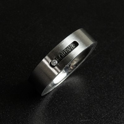 義大利品牌MIGO水鑽特殊設計可撥動醫療鋼戒指 #14