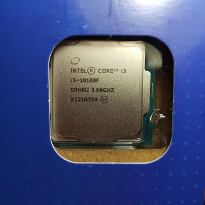 全新intel i3-10100F LGA1200腳位CPU#10代CPU中央處理器#高雄新竹可自