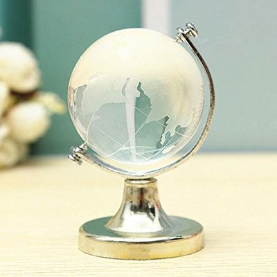 日本限定 ✦ terrestrial globe 玻璃半透明迷你地球儀裝飾品掌上型模型桌上型飾品 DN060619