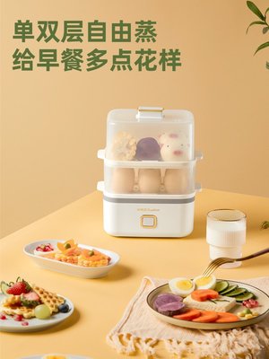 榮事達蒸蛋器煮蛋器自動斷電家用小型多功能蒸蛋煮雞蛋機早餐適用(null)