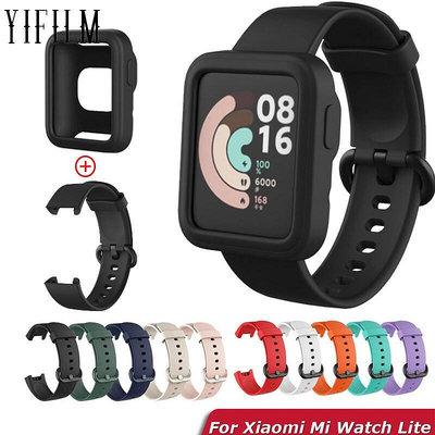 小米 Mi Watch Lite 全球版錶帶 Redmi 手錶 2 Lite / 2Lite 替換錶帶手鍊蓋的矽膠錶帶