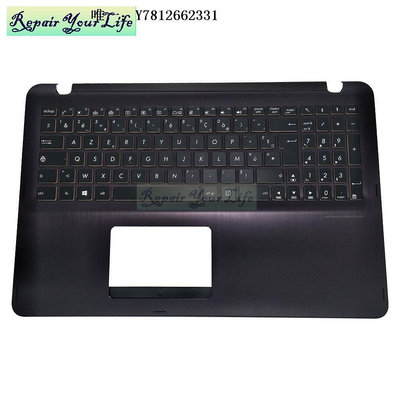 電腦零件華碩ASUS UX560UX UX560UQK UX560U  鍵盤C殼 背光古銅色鍵帽邊FR筆電配件
