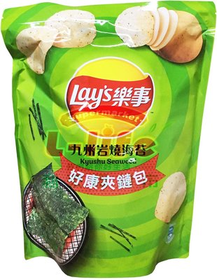 Lay’s 樂事．九州岩燒海苔夾鏈包 洋芋片 分享包