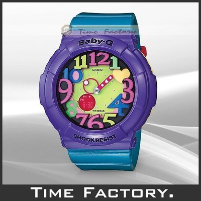 時間工廠 無息分期 CASIO BABY-G 炫彩霓虹LED腕錶 BGA-131-6B (BGA 131 6 B)