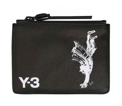 日系潮流時尚 Y-3 YOHJI YAMAMOTO PRINT 黑白經典圖騰 限量版零錢包 名片夾 票卡夾 鑰匙包