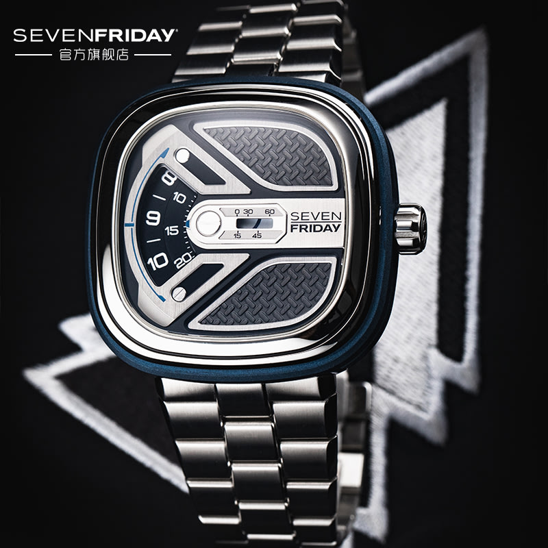 SEVENFRIDAY正品翻譯新為7個七個星期五機新械男表SF手表金屬表帶 | Yahoo奇摩拍賣