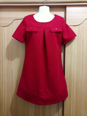 ≪冬之有味≫INGNI紅色短袖厚洋裝