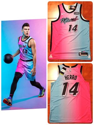Tyler Herro Nike NBA 熱火隊城市球衣含贊助標 球員版 AU City Miami Vice